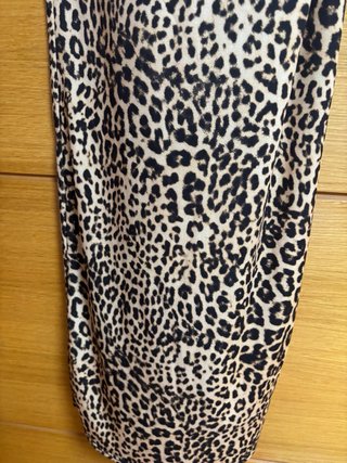 Vestido largo estampado leopardo