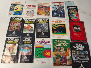 Lote Juegos Atari 2600 + Manuales