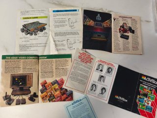 Lote Juegos Atari 2600 + Manuales