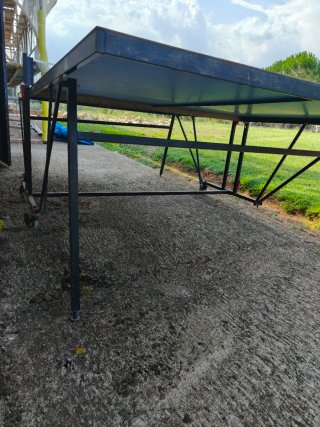 Mesa de Ping Pong Azul Plegable