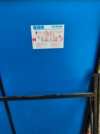 Mesa de Ping Pong Azul Plegable