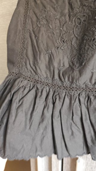 Blusa Zara bordada negra Talla XXL