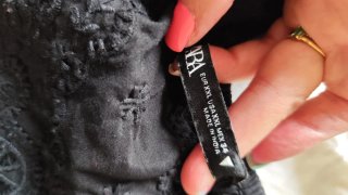 Blusa Zara bordada negra Talla XXL