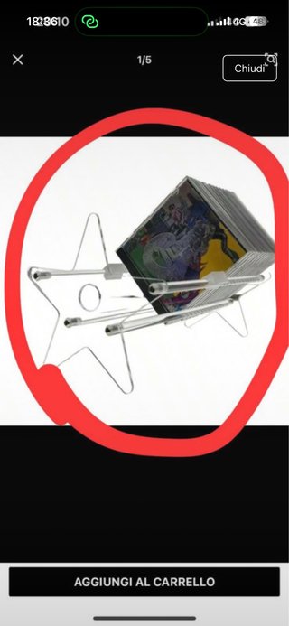 Espositore CD a forma di stella in acrilico