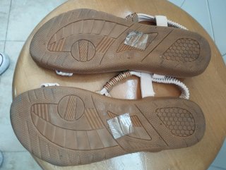 Sandalias HRLUN Beige Multicolor Talla 37