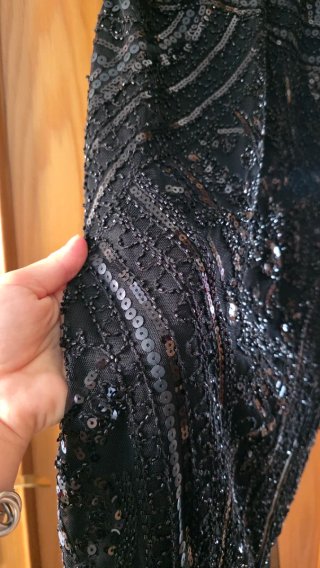 Vestido de fiesta lentejuelas negro