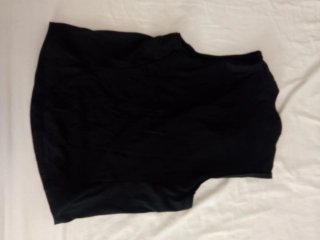 Camiseta sin mangas negra elástica M