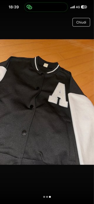 Bomber bambina con lettera A