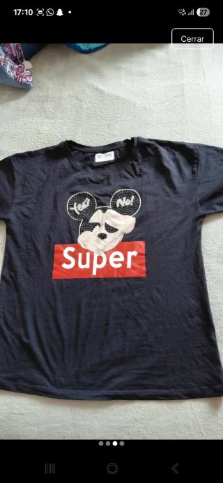Camiseta MONTE CERVINO Negra Mickey Super