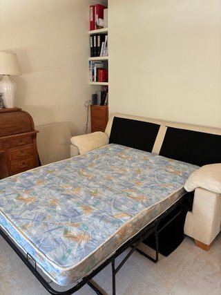 Sofá 2 plazas y sofá cama 3 plazas beige