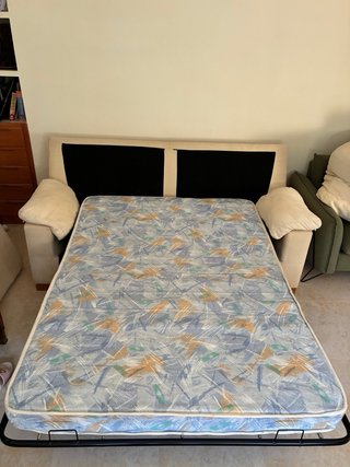 Sofá 2 plazas y sofá cama 3 plazas beige