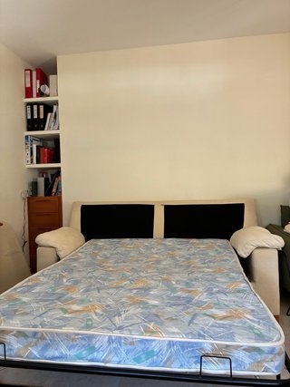 Sofá 2 plazas y sofá cama 3 plazas beige