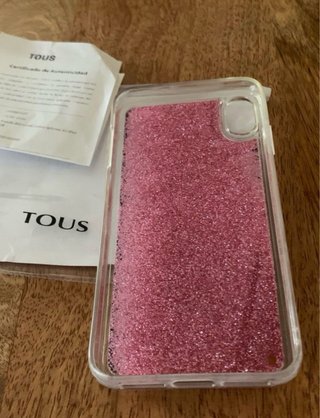 Funda Tous iPhone XS Max Rosa Glitter