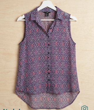 Blusa H&M sin mangas talla S