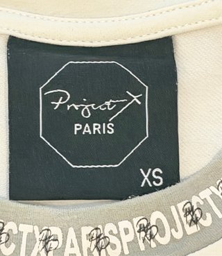 Camiseta Project X Paris Logo Crema Talla XS