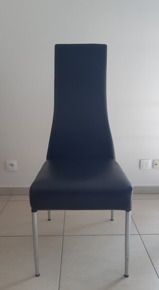 Pack 4 de Sillas de Comedor Tapizadas - Negras