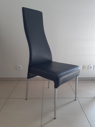 Pack 4 de Sillas de Comedor Tapizadas - Negras