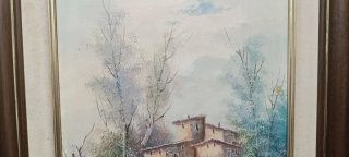 Cuadro al óleo firmado REINA