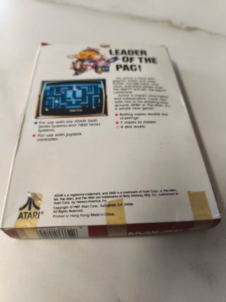 Jr. Pac-Man Caja, Cartucho y Manual
