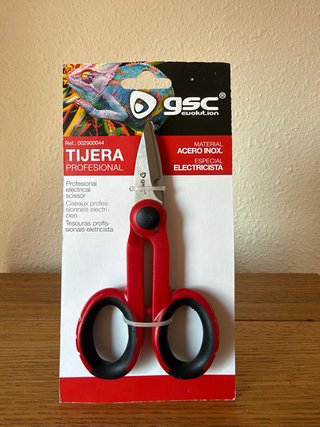 Tijera Profesional Eléctricista Acero Inox