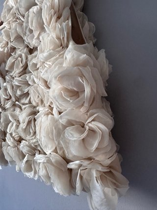 Top  halter estructura flores Zara Talla S