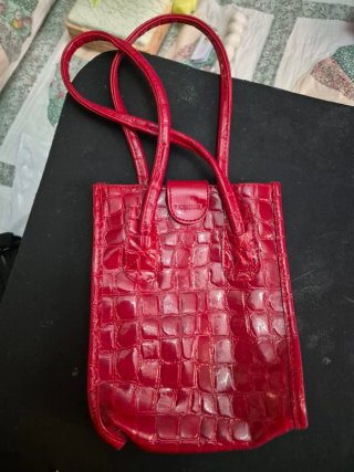 Borsetta Fiorucci vintage effetto coccodrillo