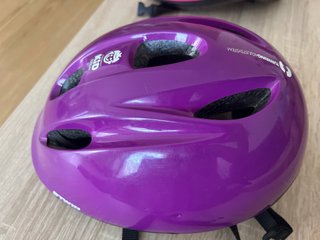 Casco Bici Morado Niña. Talla M (52-56cm)