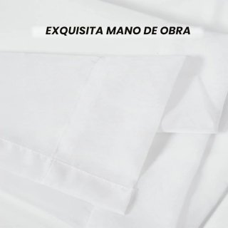 Cortina de Gasa Blanca 245x200 riel o barra