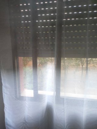 Cortina de Gasa Blanca 245x200 riel o barra