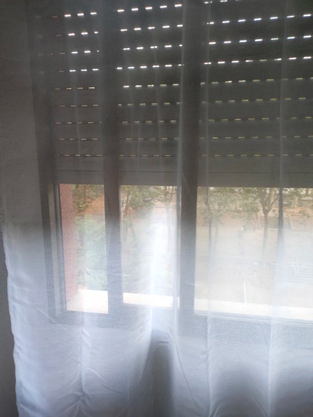 Cortina de Gasa Blanca 245x200 riel o barra
