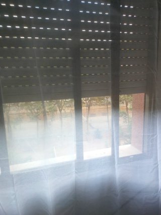 Cortina de Gasa Blanca 245x200 riel o barra