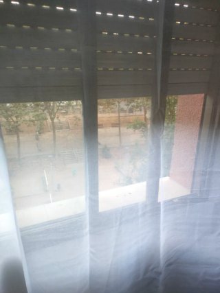 Cortina de Gasa Blanca 245x200 riel o barra
