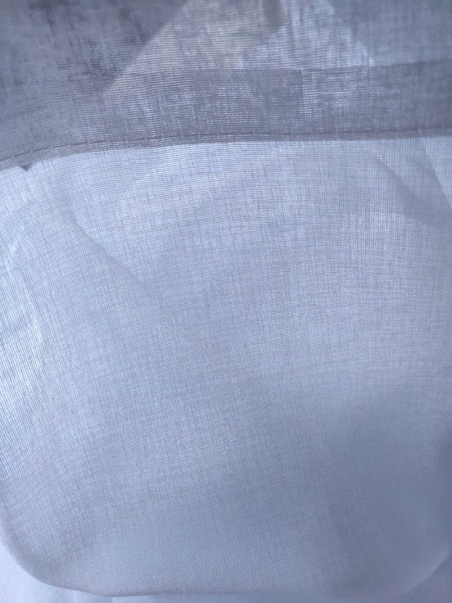 Cortina de Gasa Blanca 245x200 riel o barra
