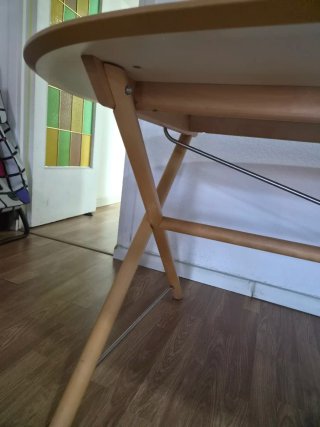 Mesa comedor ovalada Ikea Dalshult 185x90cm