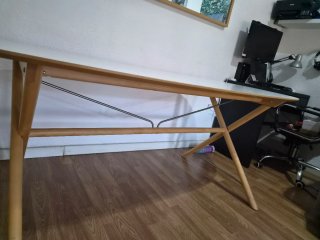 Mesa comedor ovalada Ikea Dalshult 185x90cm