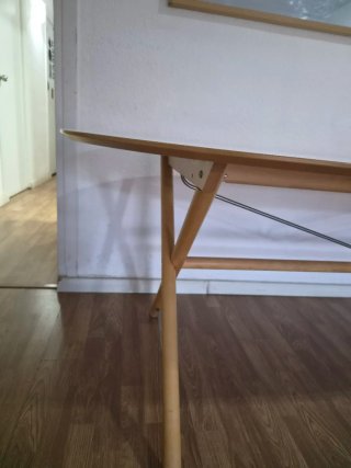 Mesa comedor ovalada Ikea Dalshult 185x90cm