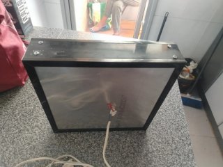 Lámpara, rótulo LED Lego