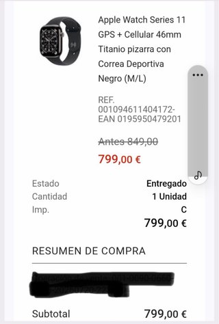 Apple Watch 11 Titanio