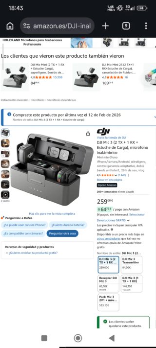 DJI Mic 3 (2 TX + 1 RX + Estuche)