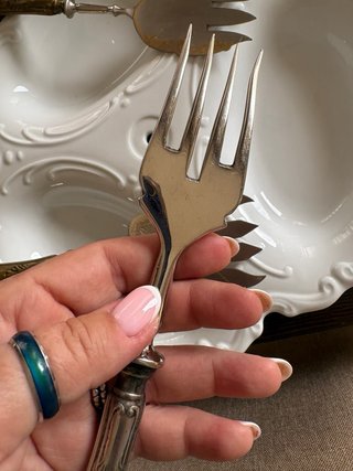 Cubiertos de servir antiguos