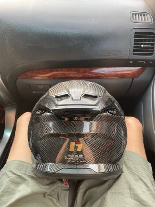 Casco Hebo Carbono Negro/Dorado Talla XS