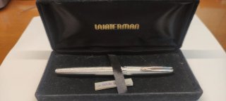 Pluma Waterman C/F Plata Maciza