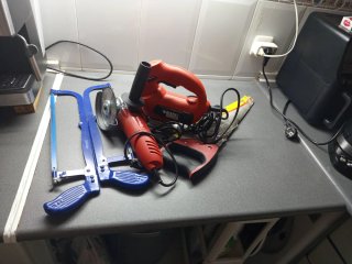 Lote Herramientas Bricolaje: Sierra y Radial