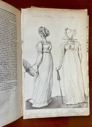 Revista de moda y tendencias con grabados año 1807