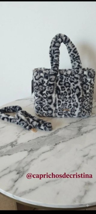 Bolso pelo animal print.SOLO ENVIO.