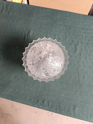 Bombonera cristal tallado grande