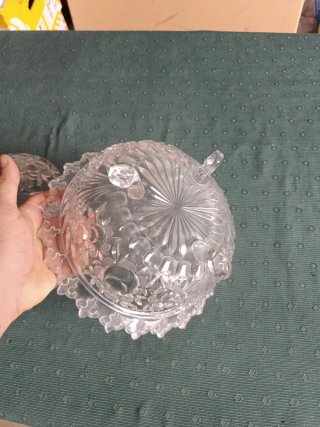 Bombonera cristal tallado grande