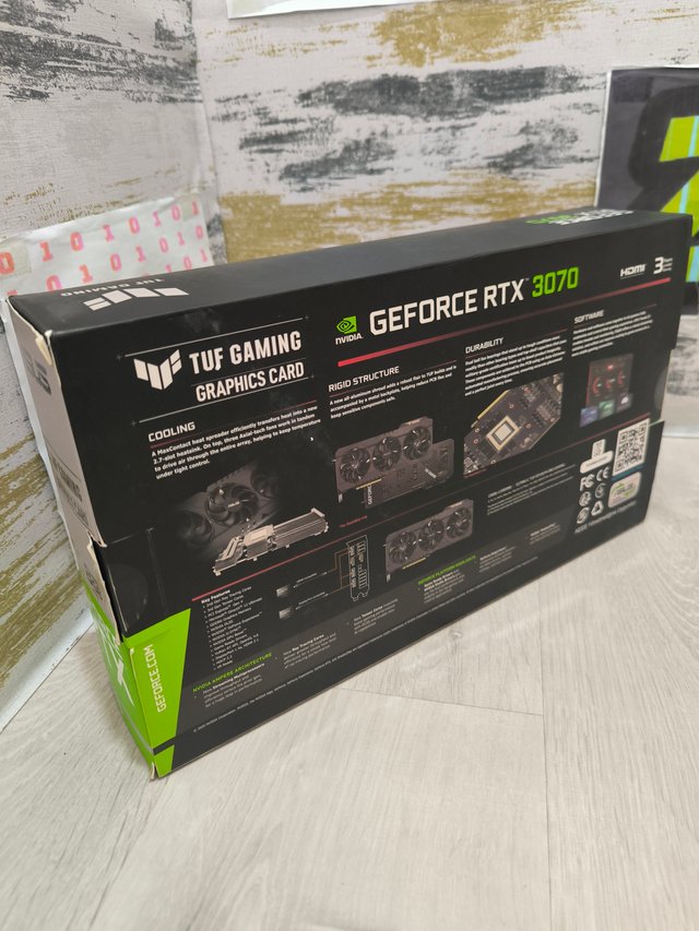 ASUS TUF GAMING RTX 3070 8Gb GDDR6 - SOLO CAJA