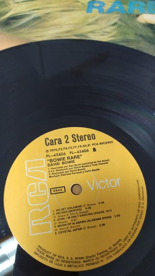BOWIE - RARE - VINILO 1ª EDICION NM