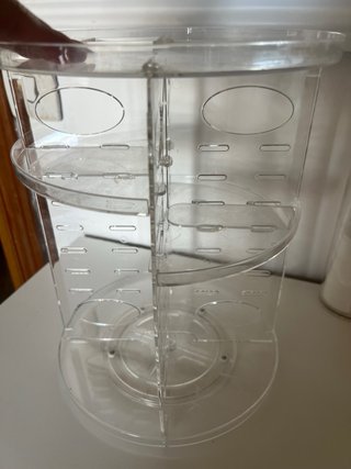 Organizador Maquillaje Giratorio Transparente